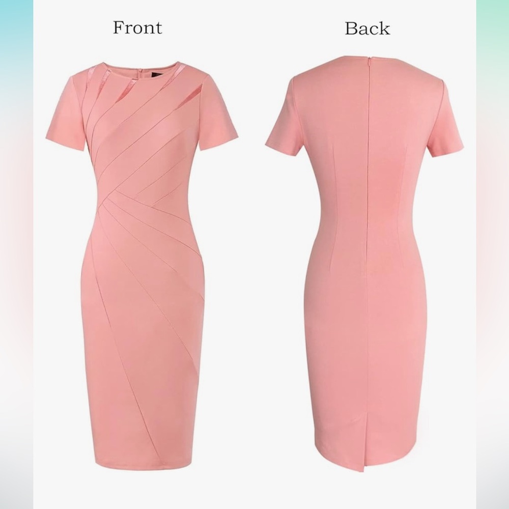 Pink work dress